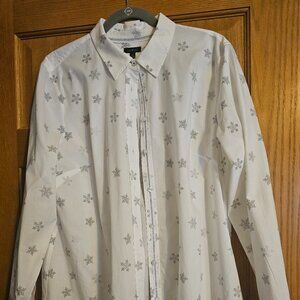 Talbots Christmas Blouse